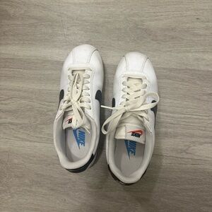 Nike Cortez '23 Shoes White Black Blue DM4044-100